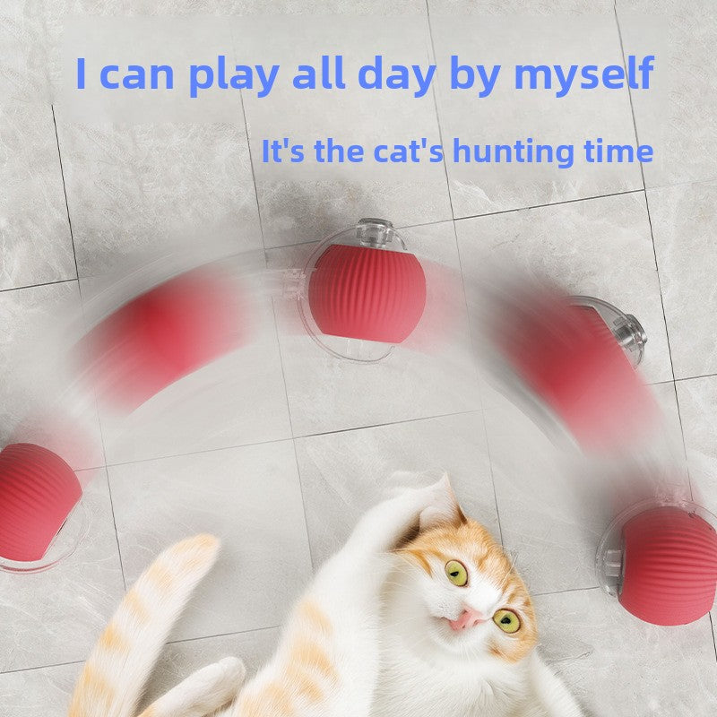 Automatic Interactive Cat Toy Ball with Rope